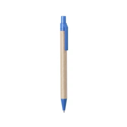 Długopis z kartonu z recyklingu - niebieski (V9359-11)