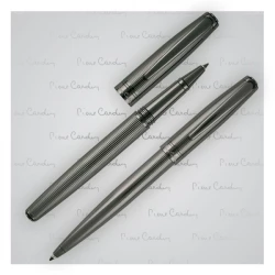 Zestaw piśmienny długopis i pióro kulkowe LAURENCE Pierre Cardin - grafitowy (B0400300IP377)