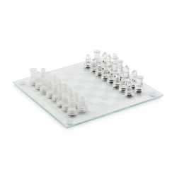 Glass chess set board game (MO6342-22)