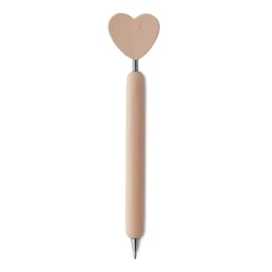 Drewniany długopis z sercem - SEELE (MO9704-40)