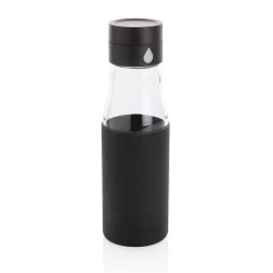 Butelka monitorująca ilość wypitej wody 650 ml Ukiyo - czarny (P436.721)