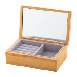 Arashi bambusowe pudełko na biżuterię - naturalny (AP800467)