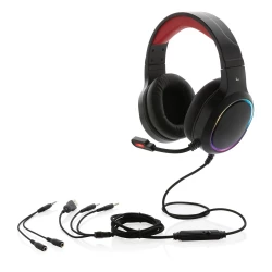 Gamingowe słuchawki nauszne RGB - black (P329.271)