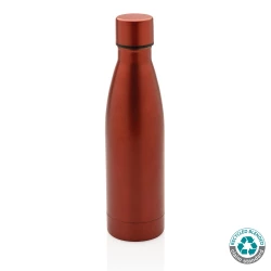 Próżniowa butelka sportowa 500 ml, stal nierdzewna z recyklingu - red (P433.274)