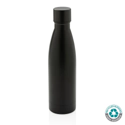 Próżniowa butelka sportowa 500 ml, stal nierdzewna z recyklingu - black (P433.271)