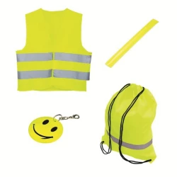 Zestaw odblaskowy dla dzieci Safe kid, żółty (R09000.03)
