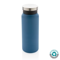 Próżniowa butelka sportowa 600 ml, stal nierdzewna z recyklingu - blue (P433.025)