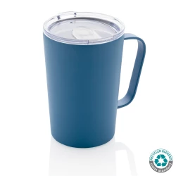 Kubek termiczny 420 ml, stal nierdzewna z recyklingu - blue (P433.055)