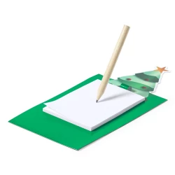 Notatnik z magnesem i ołówkiem - zielony (V0272-06)