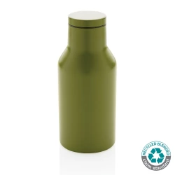 Próżniowa butelka sportowa 300 ml, stal nierdzewna z recyklingu - green (P433.197)