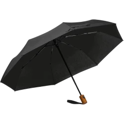 Automatyczny parasol rPET Ipswich - czarny (322303)