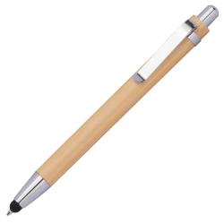 Długopis z touch penem - Beżowy - (13239-13)