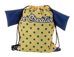 CreaDraw T Kids personalizowany worek ze sznurkami dla dzieci - czarny (AP716552-10)