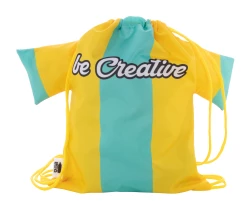 CreaDraw T Kids RPET personalizowany worek ze sznurkami dla dzieci - żółty (AP716553-02)