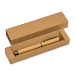 Bambusowy długopis w pudełku Machino, beżowy (R02316.13)