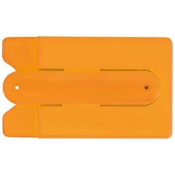 Pokrowiec na kartę do smartfona z podstawką MONTE CARLO - pomarańczowy (345510)