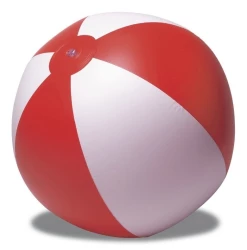 Dmuchana piłka plażowa - czerwony (V6338/A-05)