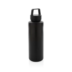 Butelka sportowa 500 ml, plastik z recyklingu - czarny (P435.011)