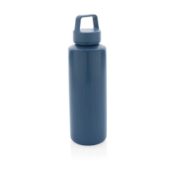 Butelka sportowa 500 ml, plastik z recyklingu - niebieski (P435.015)