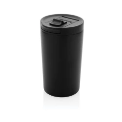 Kubek termiczny 300 ml, stal nierdzewna z recyklingu - czarny (P435.091)