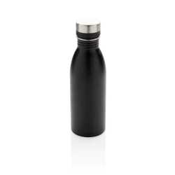 Butelka sportowa 500 ml, stal nierdzewna z recyklingu - czarny (P435.711)