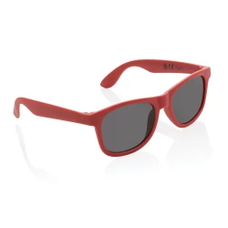 Okulary przeciwsłoneczne, PP z recyklingu - czerwony (P453.894)