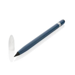 Aluminiowy ołówek z gumką - niebieski (P611.125)