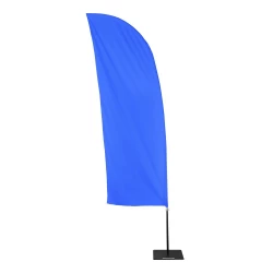 Żagiel reklamowy, flaga reklamowa ze stojakiem - niebieski (V0600-11)