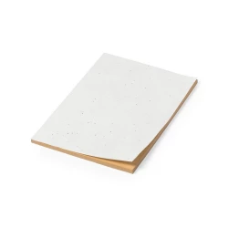 Notatnik A5, papier z nasionami - biały (V1098-02)