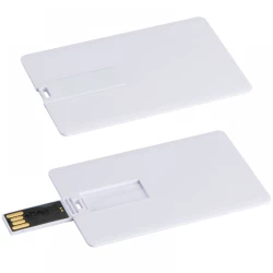 Pendrive karta z plastiku 8GB - Biały - (20336-06)