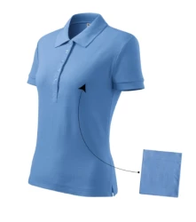 Cotton koszulka polo damska błękitny M (2131514)