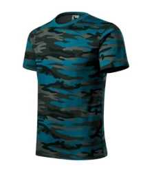 Camouflage koszulka unisex camouflage petrol M (144C114)