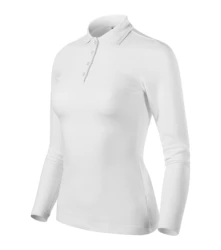 Pique Polo LS koszulka polo damska biały M (2310014)