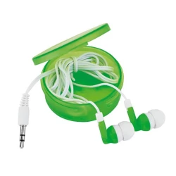 Słuchawki w plastikowym pudełku, 3,5 mm - Jasno zielony (IP11013343)