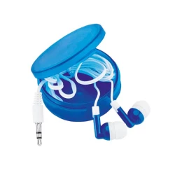 Słuchawki w plastikowym pudełku, 3,5 mm - Royal blue (IP11013364)