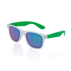 Okulary UV400, szkła z efektem lustrzanym - Jasno zielony (IP37047643)