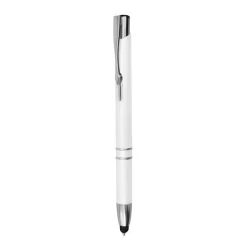 Plastikowy długopis z touchpenem - Biały (IP13148000)