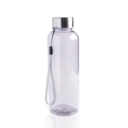 Butelka z tritanu 500 ml, stalowa nakrętka ze sznurkiem - przeźroczysty (IP37053099)