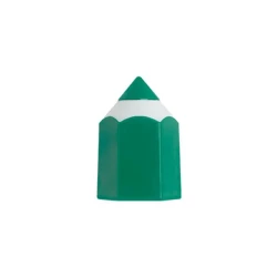 Plastikowa temperówka do ołówków z pojemniczkiem - Zielony (IP29012842)