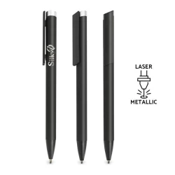 Długopis metalowy soft touch - Srebrny (IP13149590)