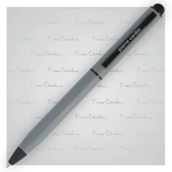 Długopis metalowy touch pen, soft touch CELEBRATION Pierre Cardin - Szary (B0101708IP307)