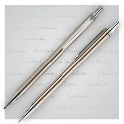 Zestaw piśmienny długopis i ołówek AMOUR Pierre Cardin - Szary (B0400700IP307)