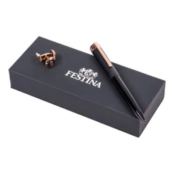 Zestaw upominkowy Festina długopis i spinki do mankietów - FJM221N + FSR1654N - Różowy (FPBM165N)