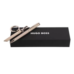Zestaw upominkowy HUGO BOSS długopis i brelok - HAK311X + HSC3114X - Beżowy (HPBK311X)