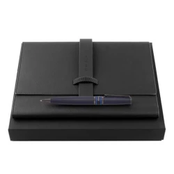 Zestaw upominkowy HUGO BOSS długopis i teczka A5 - HDM212A + HSV2124L - Czarny (HPBM212)