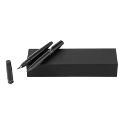 Zestaw upominkowy HUGO BOSS długopis i pióro wieczne - HSV2122A + HSV2124A - Czarny (HPBP212A)