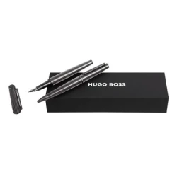 Zestaw upominkowy HUGO BOSS długopis i pióro wieczne - HSV3472D + HSV3474D - Czarny (HPBP347D)