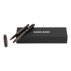 Zestaw upominkowy HUGO BOSS długopis i pióro kulkowe - HSW2634D + HSW2635D - Szary (HPBR263D)