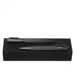 Zestaw upominkowy HUGO BOSS długopis i pióro kulkowe - HSY6034 + HSY6035 - Szary (HPBR603)