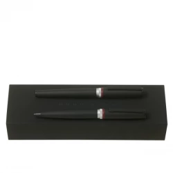 Zestaw upominkowy HUGO BOSS długopis i pióro kulkowe - HSG8024A + HSG8025A - Czarny (HPBR802A)